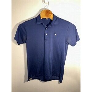 Peter Millar Golf Polo Short Sleeve Shirt Blue Medium Men